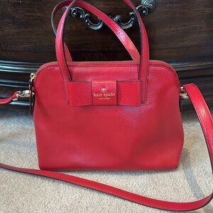 Kate Spade Red Leather Handbag